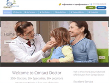 Tablet Screenshot of contactdoctor.in